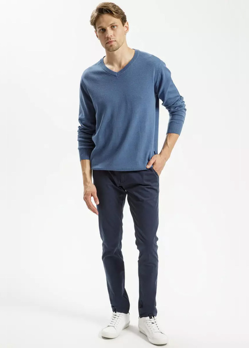 Meski Sweter Mski Niebieski Sweter Cross Jeans - 34229-005