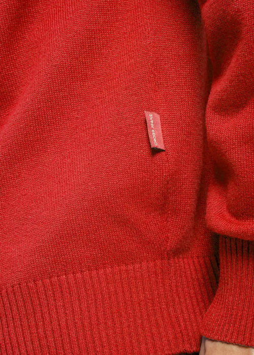 Meski Sweter Cross Jeans Knitwear Dried Tomato - 34229-529