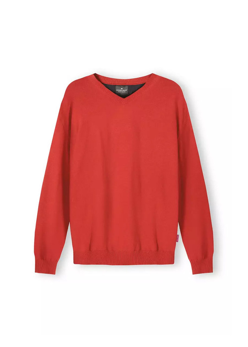 Meski Sweter Cross Jeans Knitwear Dried Tomato - 34229-529