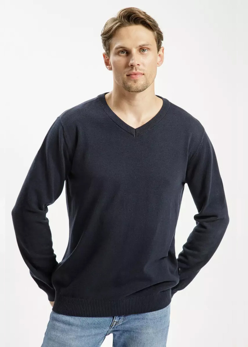 Meski Sweter Granatowy Sweter Cross Jeans - 34229-001