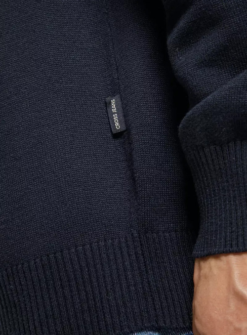 Meski Sweter Granatowy Sweter Cross Jeans - 34229-001