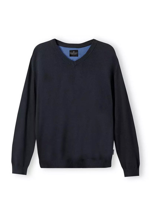 Meski Sweter Granatowy Sweter Cross Jeans - 34229-001