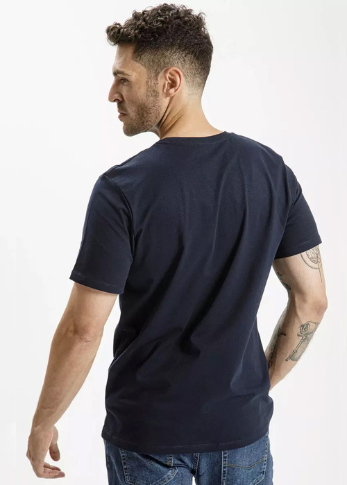 Meski T Shirt Granatowy Podkoszulek Cross Jeans - 15250-001