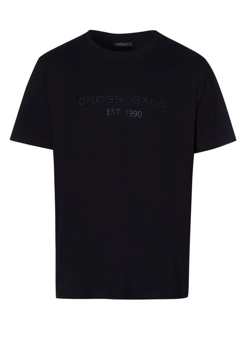 Meski T Shirt Granatowy Podkoszulek Cross Jeans - 16119-310
