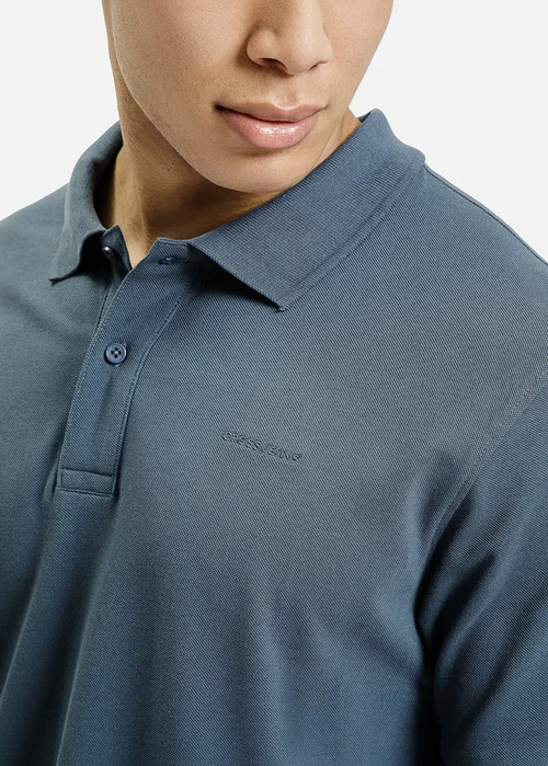 Meska Koszulka Polo Cross Jeans Koszulka Polo Petrol - 16145-462