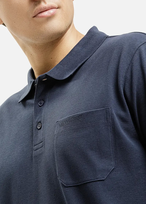 Niebieska Koszulka Polo Cross Jeans - 16146-001