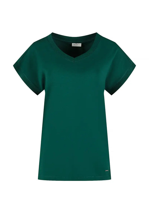 Damski T Shirt Zielony Cross Jeans - 56219-027