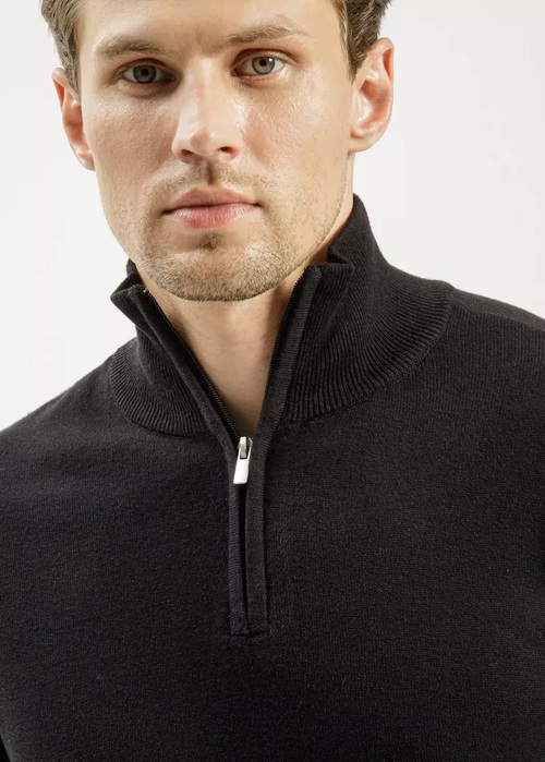 Meski Sweter Czarny Sweter Cross Jeans - 34244-020