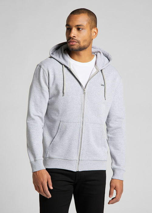 Lee Basic Zip Throuh Hoody - Grey Mele L80KSPMP 112121429