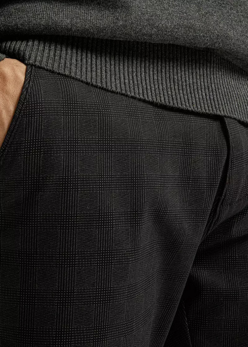 Meskie Spodnie Materialowe Chinosy Cross Jeans W Szarym Kolorze - E-120-016