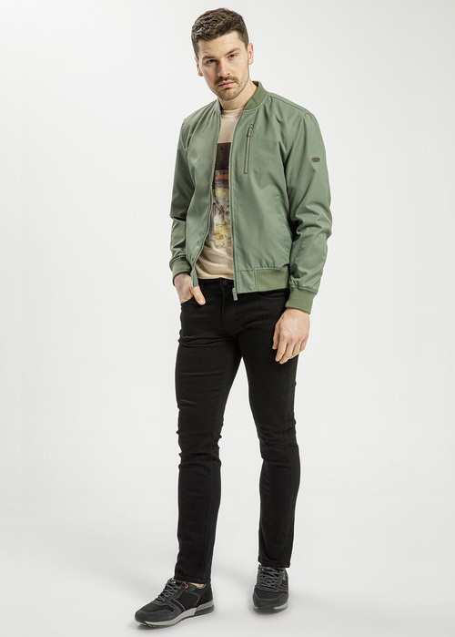 Meskie Spodnie Dzinsowe Czarne Dinsy Slim Cross Jeans - E-169-069