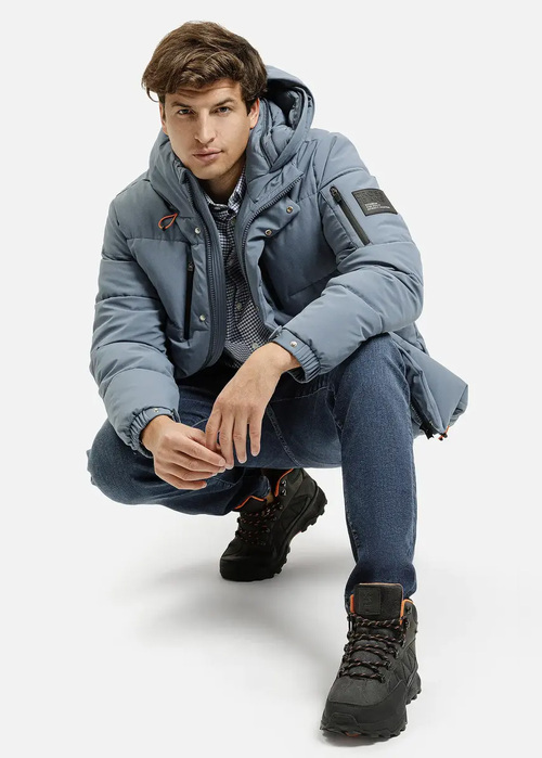 Meskie Spodnie Dzinsowe Cross Jeans Trammer Slim Fit Dark Blue 127 - E-169-127