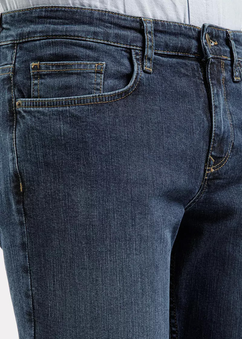 Meskie Spodnie Dzinsowe Niebieskie Dinsy Cross Jeans Relaxed Fit - E-161-320