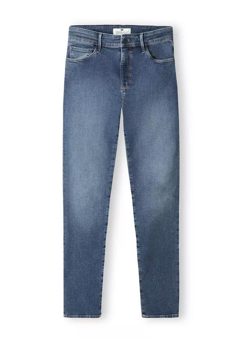 Damskie Spodnie Dzinsowe Dopasowane Dinsy Cross Jeans Anya W Kolorze Mid Blue - P-532-006