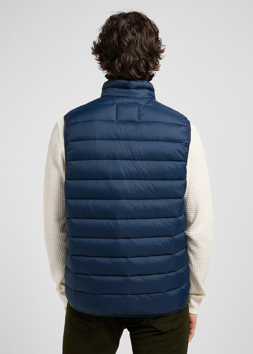 Lee® Regular Stand Collar Puffer Vest - Rivet Navy