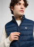 Meski Bezrekawnik Lee Regular Stand Collar Puffer Vest Rivet Navy - 112370536