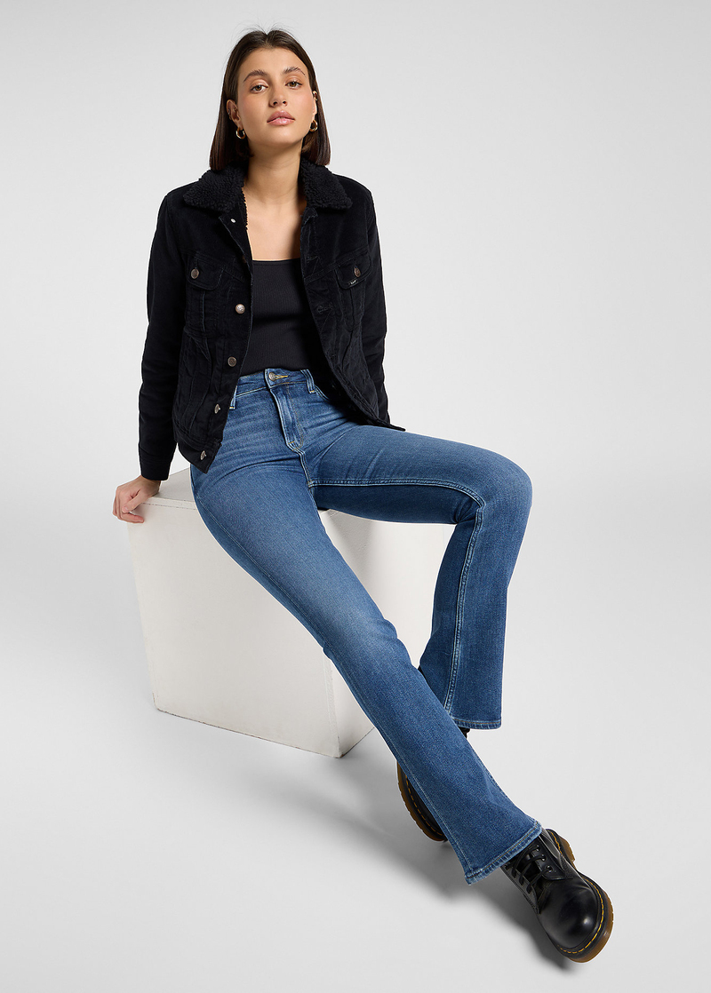 Damskie Spodnie Dzinsowe Lee Breese Boot Get Better - 112370936