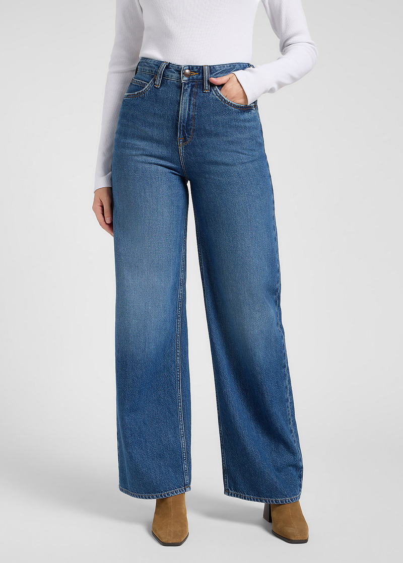 Damskie Spodnie Dzinsowe Lee Stella Ink Pool - 112370893