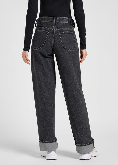 Damskie Spodnie Dzinsowe Lee Rider Loose Straigt Bygone Era - 112370947