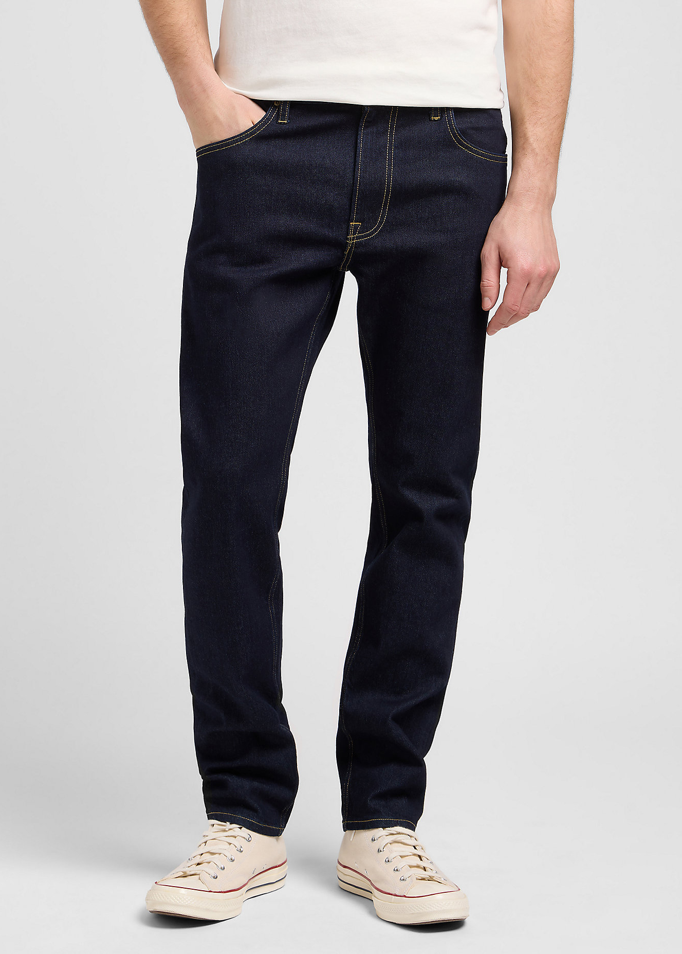 Meskie Spodnie Dzinsowe Lee Rider Rinse Raine - 112372611