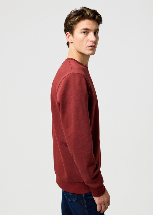 Meska Bluza Wrangler Regular Sign Off Tee Fired Brick - 112371464