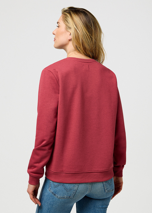 Bluza Damska Wrangler Regular Sweatshirt Earth Red - 112370773