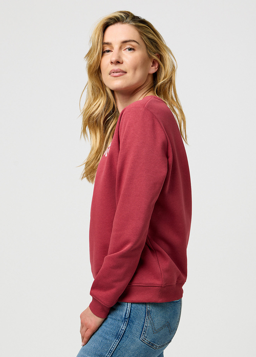 Bluza Damska Wrangler Regular Sweatshirt Earth Red - 112370773