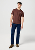 Meski T Shirt Wrangler Relaxed Embroidery Tee Mahogany - 112371490