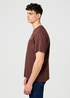 Meski T Shirt Wrangler Relaxed Embroidery Tee Mahogany - 112371490