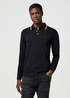 Mska Koszulka Polo Wrangler Long Sleeve Polo Shirt Black - 112371505