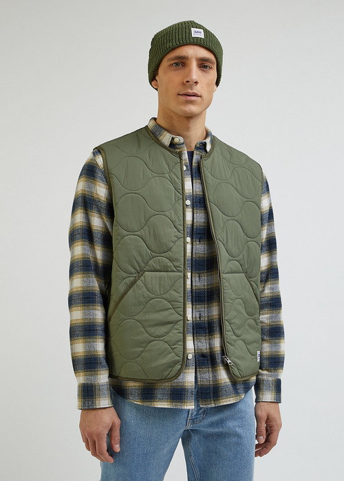 Meska Czapka Zimowa Lee Workwear Beanie Olive Green - LP7547A61