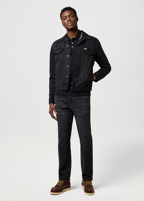 Mska Koszulka Polo Wrangler Long Sleeve Polo Shirt Black - 112371505