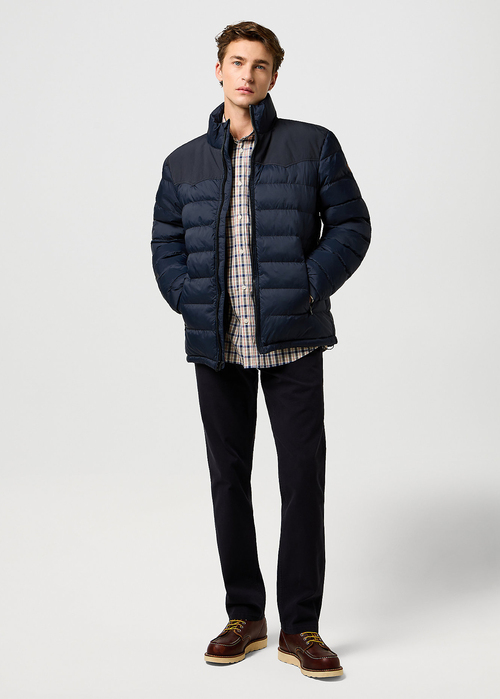 Meska Kurtka Przejsciowa Wrangler Packable Puffer Jacket Black - 112371447