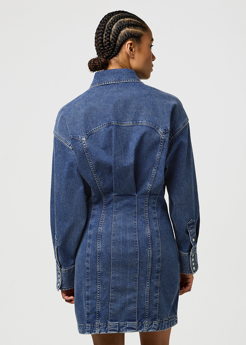 Sukienka Dinsowa Wrangler Slim Darted Skirt Dress Saphire Trace - 112370802