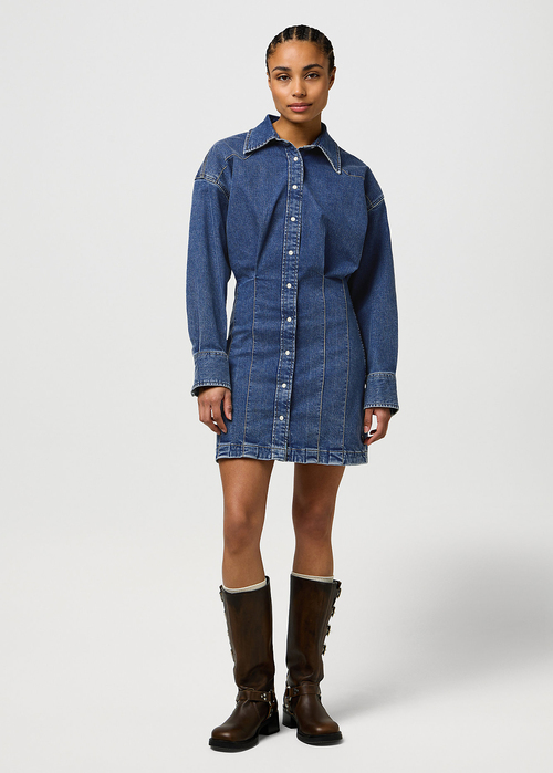 Wrangler Slim Darted Skirt Dress Saphire Trace - 112370802
