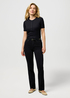 Damskie Spodnie Dzinsowe Wrangler Straight Nebula Black - 112371749