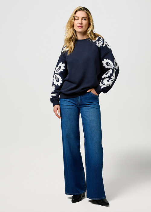 Damskie Spodnie Dzinsowe Wrangler World Wide Mid Stone - 112373000