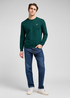 Meska Bluza Lee Patch Crew Sweatshirt Jade Forest - 112371836
