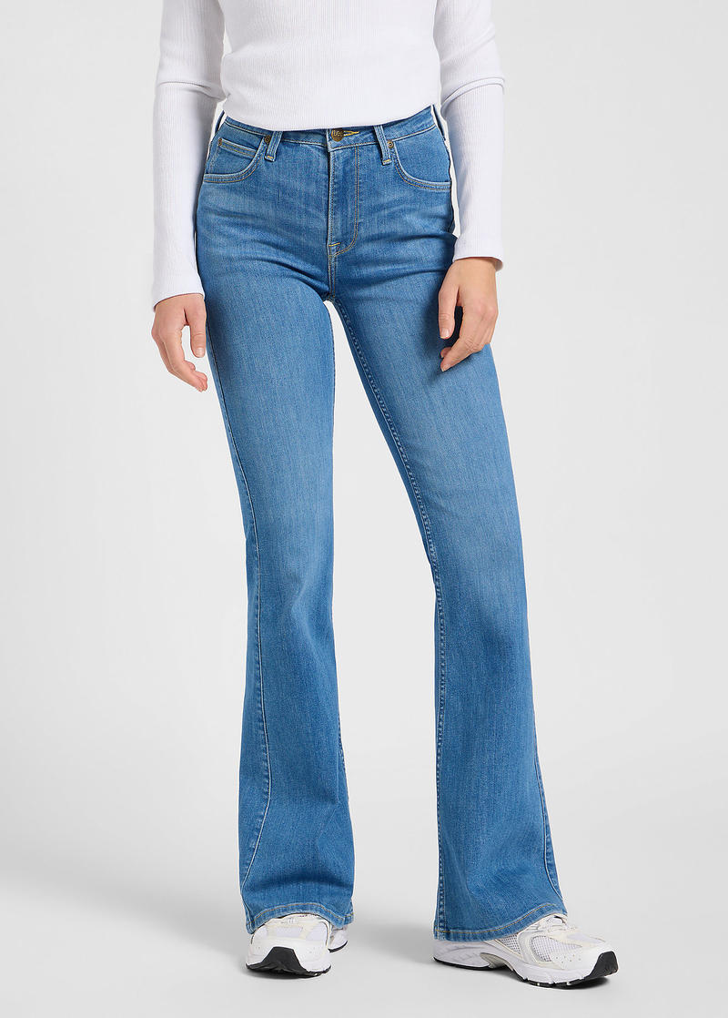 Damskie Spodnie Dzinsowe Lee Breese Boot Hum - 112370938