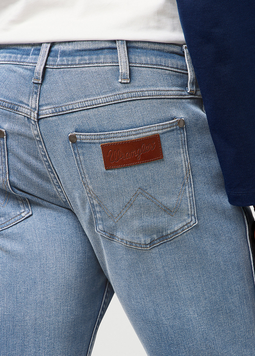 Mskie Spodnie Dinsowe Wrangler Greensboro Grey Light - 112370850