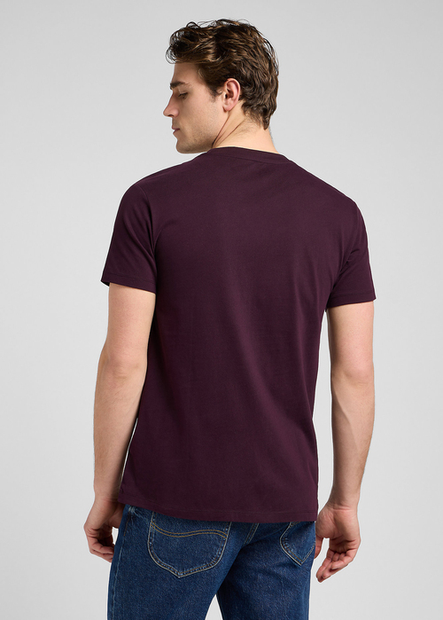 Mski T Shirt Lee Ultimate Pocket Tee Wine - 112370495