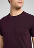 Mski T Shirt Lee Ultimate Pocket Tee Wine - 112370495