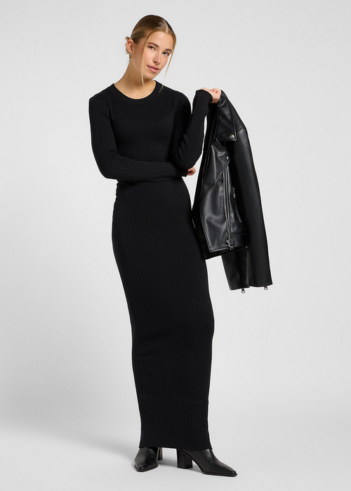 Lee Crew Neck Maxi Dress - Unionall Black 112371664