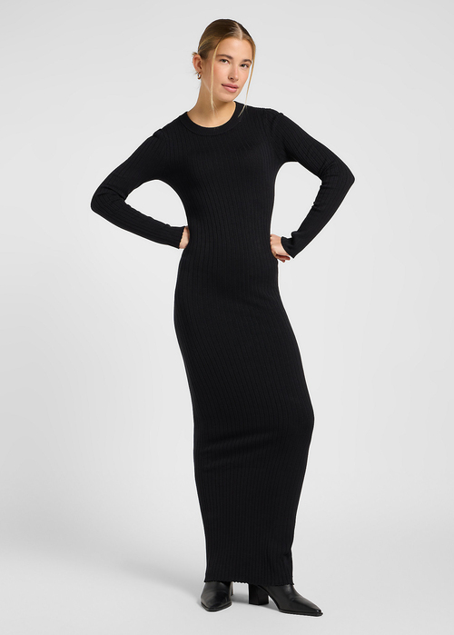 Sukienka Lee Crew Neck Maxi Dress Unionall Black - 112371664