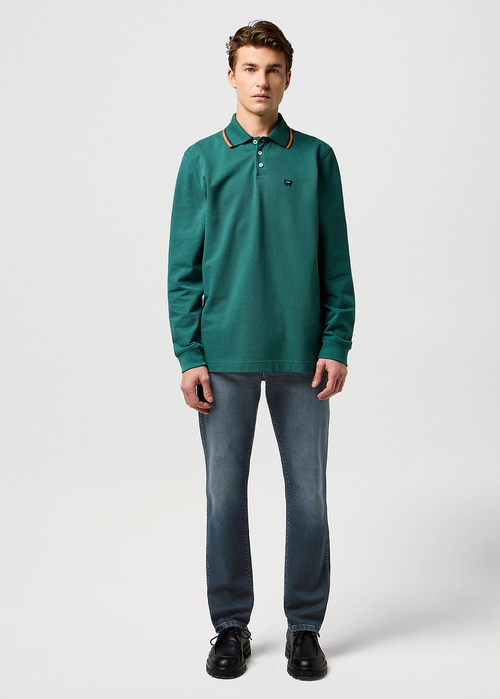 Meskie Spodnie Dzinsowe Wrangler Larston Ocean Storm - 112371027