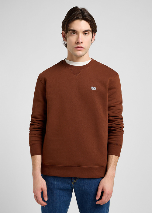 Lee Patch Crew Sweatshirt - Luxe Brown 112371910