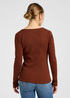 Koszulka Z Dlugim Rekawem Lee Long Sleeve Square Neck Luxe Brown - 112370953