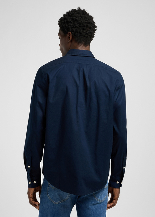 Meska Koszula Materialowe Lee Button Down Shirt Rivet Navy - 112370461