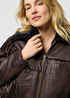 Damska Kurtka Przejsciowa Wrangler Fringe Jacket Brown Leather - 112371696