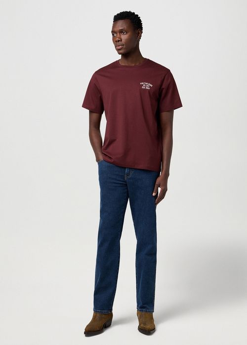 Meski T Shirt Wrangler Graphic Tee Decadent Chocolate - 112371419